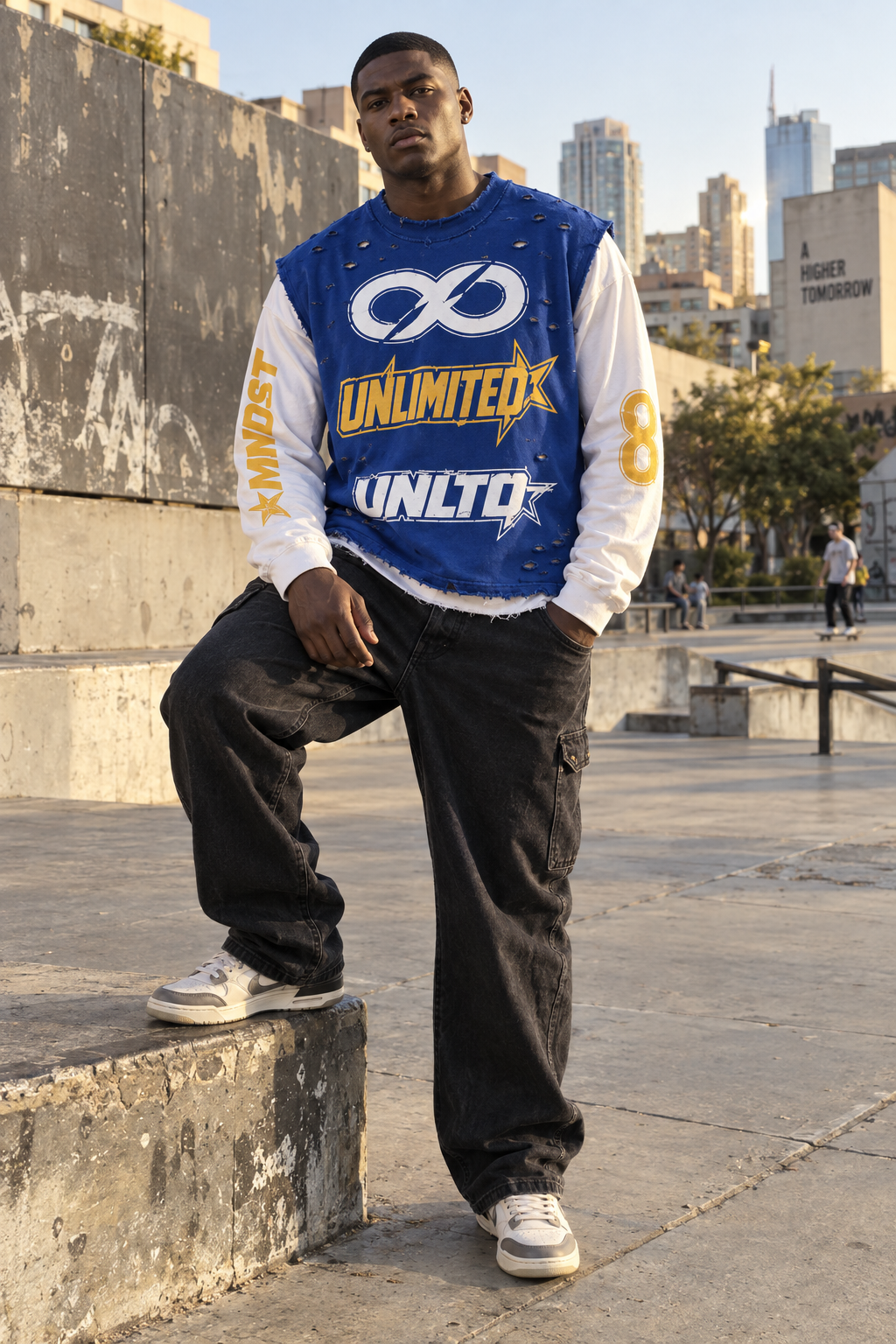 Blue Unlimited Racing Longsleeve