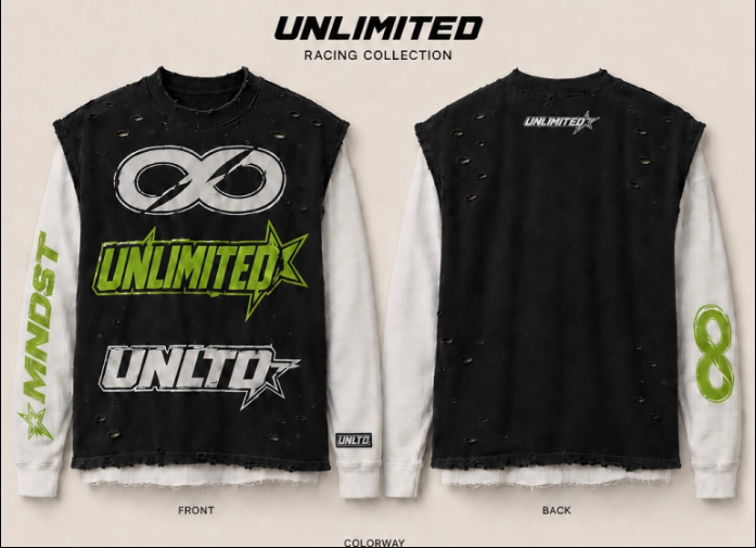 Neon Green Racing Longsleeve
